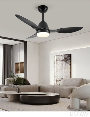 Wholesale  Modern Design 120v-220v Indoor LED Ceiling Fan Light with DC Motor ABS Body & Remote Control Energy Efficient for Home Office