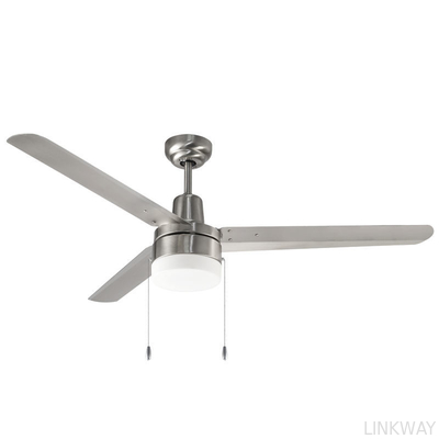 wholesale   Unique 48 Inch 3 Iron Blade Powerful Decorative Lighting Ceiling Fan Bedroom Rotating Led Ceiling Fan With Light