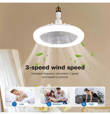 wholesale  New Product Remote Control 3 Gear Wind Speeds E27 Base 6Inch Small LED Ceiling Fans Lights