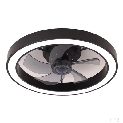 20 Inch Fan Light Deluxe Siyah-Beyaz Model Basit Dimmable 5 Blade Tavan Fan Light Uzaktan Kumanda