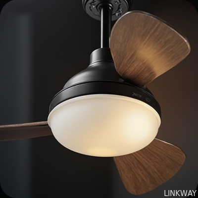 Factory Solid Wood HCA105 Ceiling Fan Light 22 Inch Silent Fan Pendant Light 4100K CCT